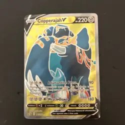 Copperajah V 187/192 Full Art Holo Pokemon SWSH02: Rebel Clash English Near Mint - Image 1