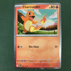 MOUTH DOUBLE WHOLE SWIRLS 🌀💫 Charmander 020/217 Cosmos Holo Pokemon Card - Image 2