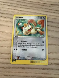 Pokemon TCG Meowth Black Star Promos Holo Card 13 NM Condition - Image 1