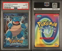 Blastoise 9 - PSA 8 - Topps Series Rainbow Foil - Pokemon Card - Image 1