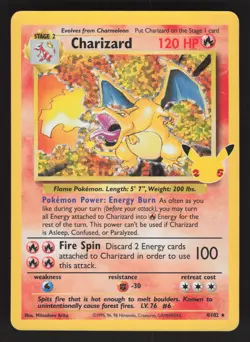 Charizard 4/102 Pokemon TCG Celebrations: Classic Collection NM - Image 1