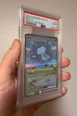 2023 POKEMON JPN SV4A-SHINY TREASURE EX SPECIAL ART RARE #347 MEW EX PSA 10 - Image 4