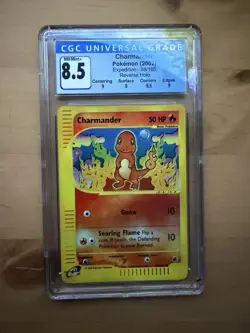 2002 Pokemon Expedition Set Charmander Reverse Holo #98/165 CGC 8.5 - Image 1