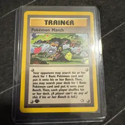 Pokemon March 102/111 Neo Genesis 1st Edition English WoTC Vintage Pokemon TCG - Image 1