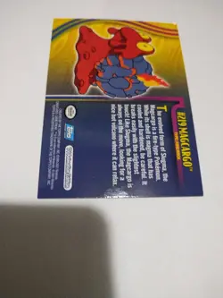 2001 Glossy Rare Topps Pokemon Johto League Champions Non Holo #219 Magcargo - Image 2