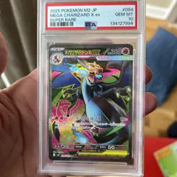 2025 Pokemon Mega Dream Mega Charizard X EX 094/080 JPN PSA 10 - Image 1