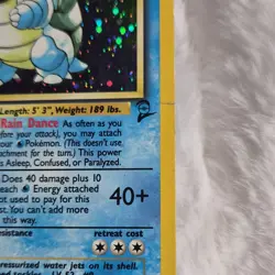 Pokemon Blastoise Base Set 2 holo - Image 5