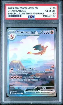 Pokemon Charizard ex 151 Special Illustration Rare #199 PSA 10 - Image 1