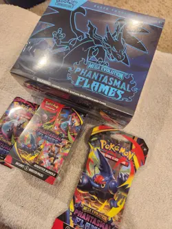 Pokemon Package Mega Evolution Phantasmal Flame ETB & Booster Bundle 2 Packs New - Image 3