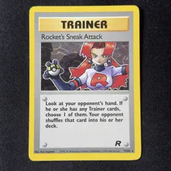 Rocket's Sneak Attack 72/82 Rare Team Rocket Unlimited WOTC Pokemon English - Image 1