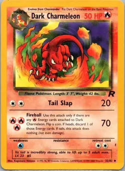 Pokemon TCG Dark Charmeleon 32/82 Team Rocket LP - Image 1