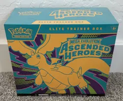 Pokemon TCG Mega Evolution Ascended Heroes Elite Trainer Box ETB - Sealed & New - Image 1