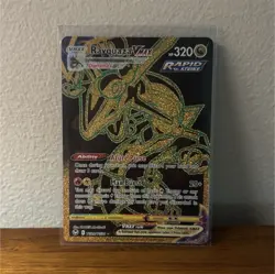 Pokemon Rayquaza VMAX Secret Rare Full Art TG29/TG30 Silver Tempest Holo 320 HP - Image 1