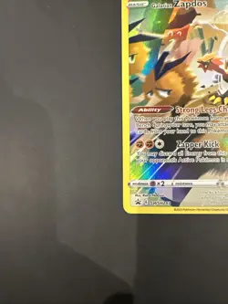 Galarian Zapdos Pokemon Card Full Art Illustration Rare Holo Swsh 283 Promo - Image 3