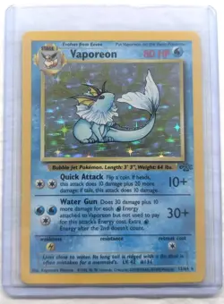 Pokemon Vaporeon 12/64 Jungle Holo Rare - Image 1