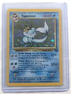 Pokemon Vaporeon 12/64 Jungle Holo Rare - Image 3