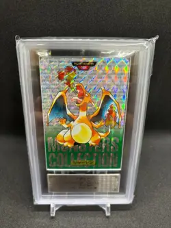 [ARS 9] 1996 Bandai Carddass Vending #6 Charizard Prism Green Japan Pokemon F/S - Image 1