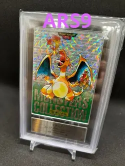 [ARS 9] 1996 Bandai Carddass Vending #6 Charizard Prism Green Japan Pokemon F/S - Image 3