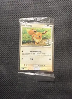 EEVEE Pokemon Snowflake Stamp 133/165 Holiday Calendar Promo SEALED - Image 1