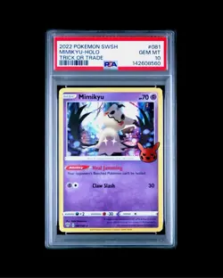 Pokemon DAA 081/189 - Stamped 2022 Trick Or Trade Mimikyu Holo - PSA 10 - Image 1