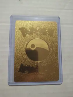 Pikachu Mega Ampharos Gold Foil Fan Art Vinyl Textured Collector Pokemon Cos Pla - Image 2