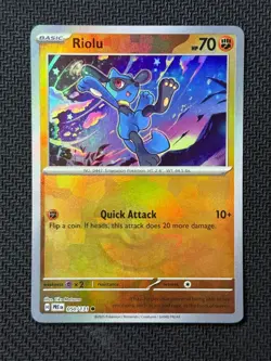 Riolu 050/131 Pokeball Holo Prismatic Evolutions Pokemon English Near Mint - Image 1