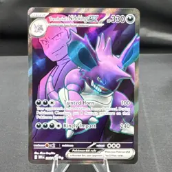 Pokemon Team Rocket's Nidoking ex Sv10 Destined Rivals Ultra Rare Holo 216/182 … - Image 1