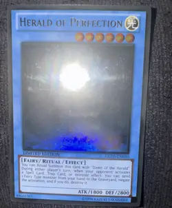 Yugioh Herald of Perfection GLD5-EN030 Gold Ghost Rare Limited Edition NM - Image 1
