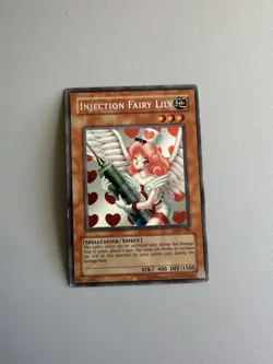 Yugioh TCG Injection Fairy Lily LOD-100 Secret Rare LP - Image 1