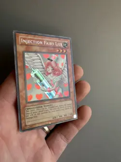 Yugioh TCG Injection Fairy Lily LOD-100 Secret Rare LP - Image 2