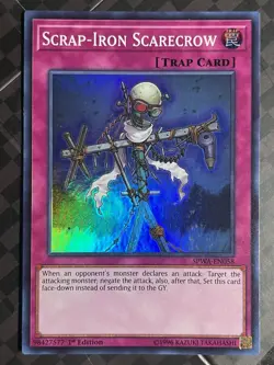 Yugioh Scrap-Iron Scarecrow SPWA-EN058 Super Rare 1st Ed NM - Image 1