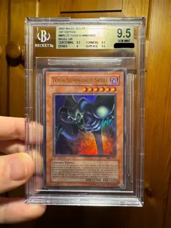 Yu-Gi-Oh! Toon Summoned Skull MRL-073 1st Edition BGS 9.5 Magic Ruler NA POP 14 - Image 1