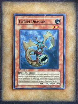 Yugioh Totem Dragon CRMS-EN085 Super Rare 1st Ed HP - Image 1