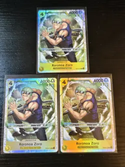 [Playset] 3 X One Piece Adventure on Kami’s Island - Roronoa Zoro SR - OP15-113 - Image 1