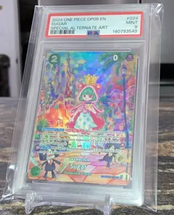 2024 ONE PIECE OP06 WINGS OF THE CAPTAIN SPECIAL ALT ART 024 SUGAR PSA 9 SP - Image 3
