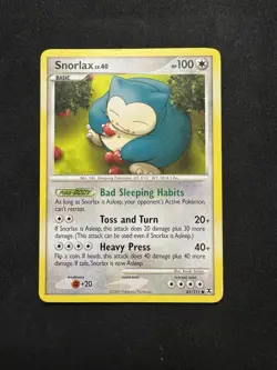 Pokemon TCG Snorlax 81/111 Rising Rivals Non-Holo Card LP- - Image 1