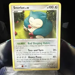 Pokemon TCG Snorlax Rising Rivals Card 81/111 Regular Common Near Mint - Image 1