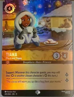 2025 Disney Lorcana Winterspell EN-11 Tiana 205/204 Epic - Image 1
