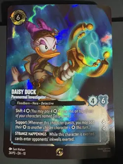 Lorcana - Daisy Duck - Paranormal Investigator - Set Champ Top 8 Promo 24/P3 - Image 1