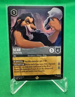 Disney Lorcana - Scar - Finally King - Fabled 175/204 Pack Fresh - Image 1