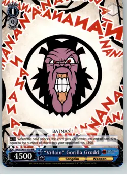 Villain" Gorilla Grodd - Batman Ninja - NM - #BNJ/SX01-105 PR - Image 1