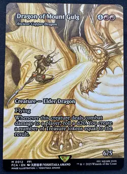 Dragon of Mount Gulg - Ancient Copper Dragon - MTG Final Fantasy M 0012 - Image 1