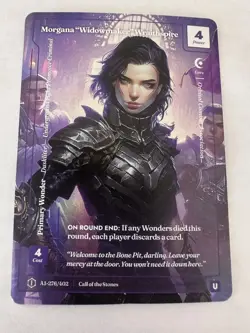 Wonders of The First- Morgana "Widowmaker" Wraithspire Alt Art FF #A1-276 CoTS - Image 1