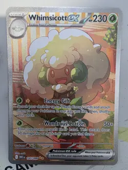 Whimsicott ex 165/086 NM Special Illustration Rare Holo Pokemon Card TCG English - Image 1