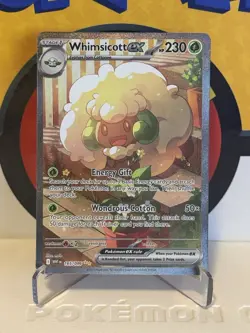 Whimsicott ex 165/086 NM Special Illustration Rare Holo Pokemon Card TCG English - Image 1