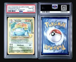 2021 POKEMON CELEBRATIONS CLASSIC COLL #15 VENUSAUR HOLO PSA 10 GEM MINT - Image 1