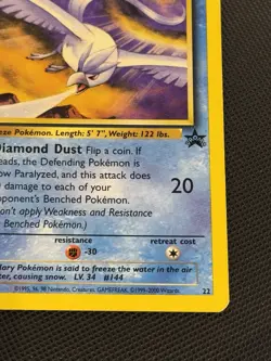 Pokemon TCG Articuno Black Star Promo Card 22 Wizards of the Coast - Image 4