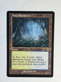 MTG - Modern Horizons 2 - Misty Rainforest - Retro Frame - 438 - NM - Image 1