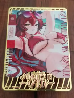 Red Hood - Goddess of Victory: Nikke - Goddess Story Gold Metal Card - Image 1