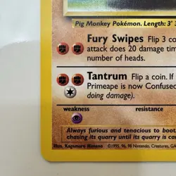 Primeape Jungle 43/64 Regular Unlimited Uncommon Pokemon Trading Card TCG - Image 5